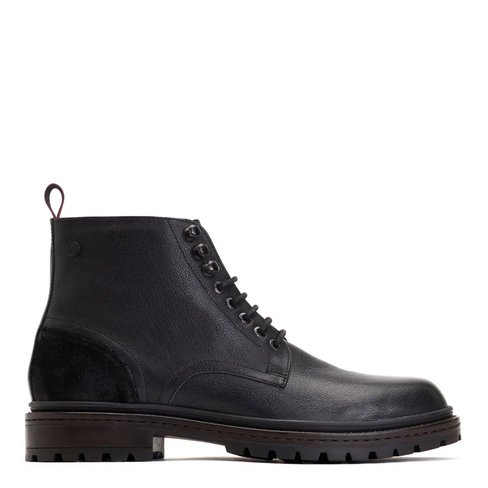 Dettori Grain Ankle Boots Black sold by Base London
