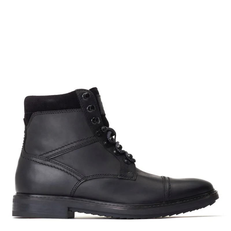 Ashland Pull Up Toe Cap Boots Black sold by Base London