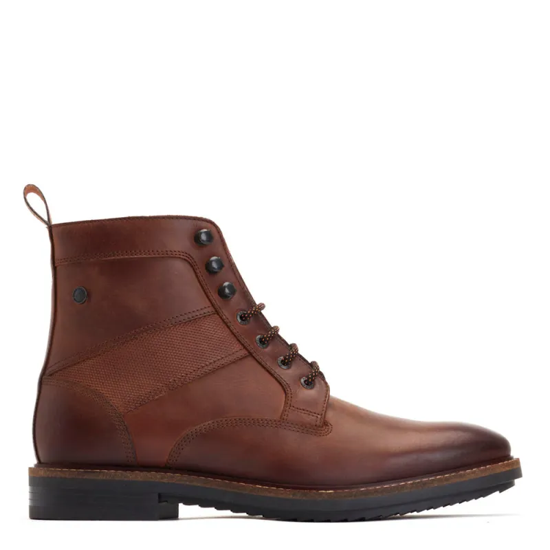 Dickson Pull Up Combat Boots Brown sold by Base London