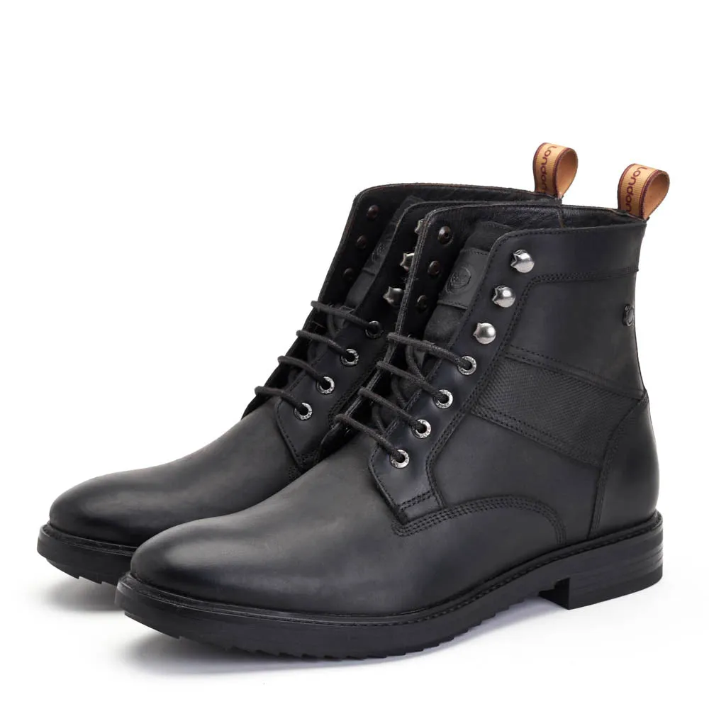 Dickson Pull Up Combat Boots Black sold by Base London product image thumbnail 3