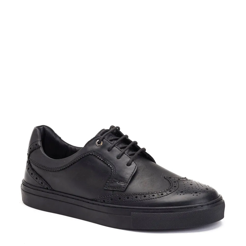 Keller Pull Up Cupsole Brogue Black sold by Base London product image thumbnail 2
