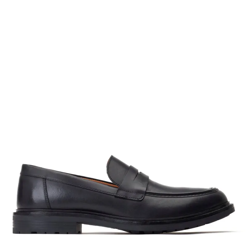 Ivey Burnished Loafers Black sold by Base London