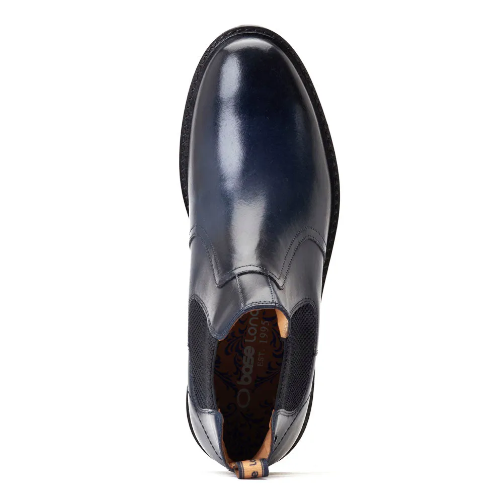 Bloom Burnished Chelsea Boots Navy sold by Base London product image thumbnail 4