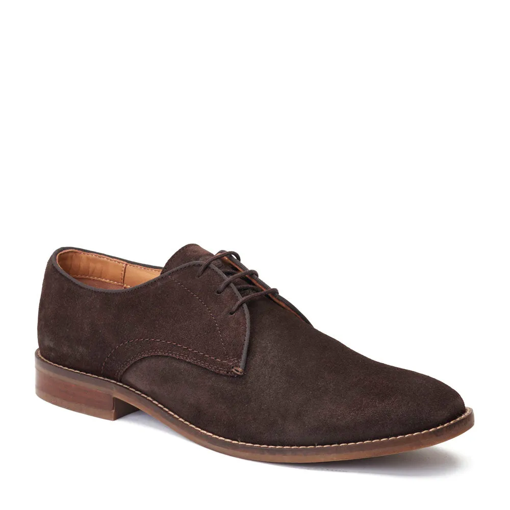 Bronte Suede Derby Shoes Brown sold by Base London product image thumbnail 2