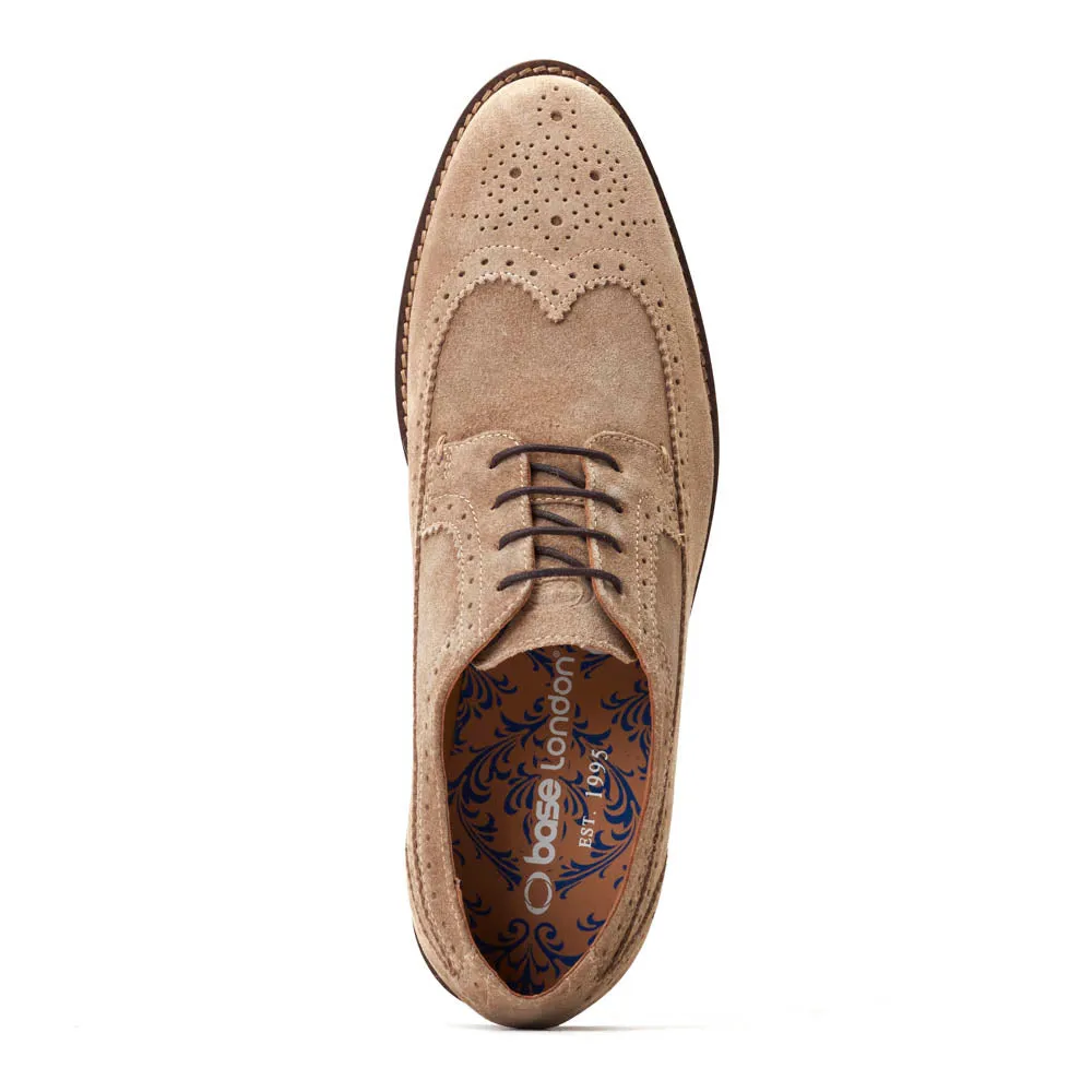 Twain Suede Brogue Shoes Sand sold by Base London product image thumbnail 4