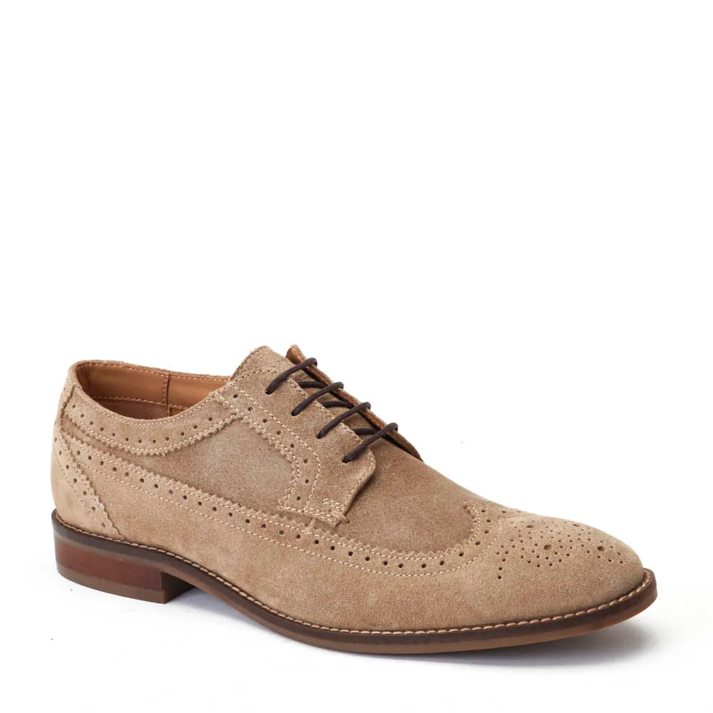Twain Suede Brogue Shoes Sand sold by Base London product image thumbnail 2