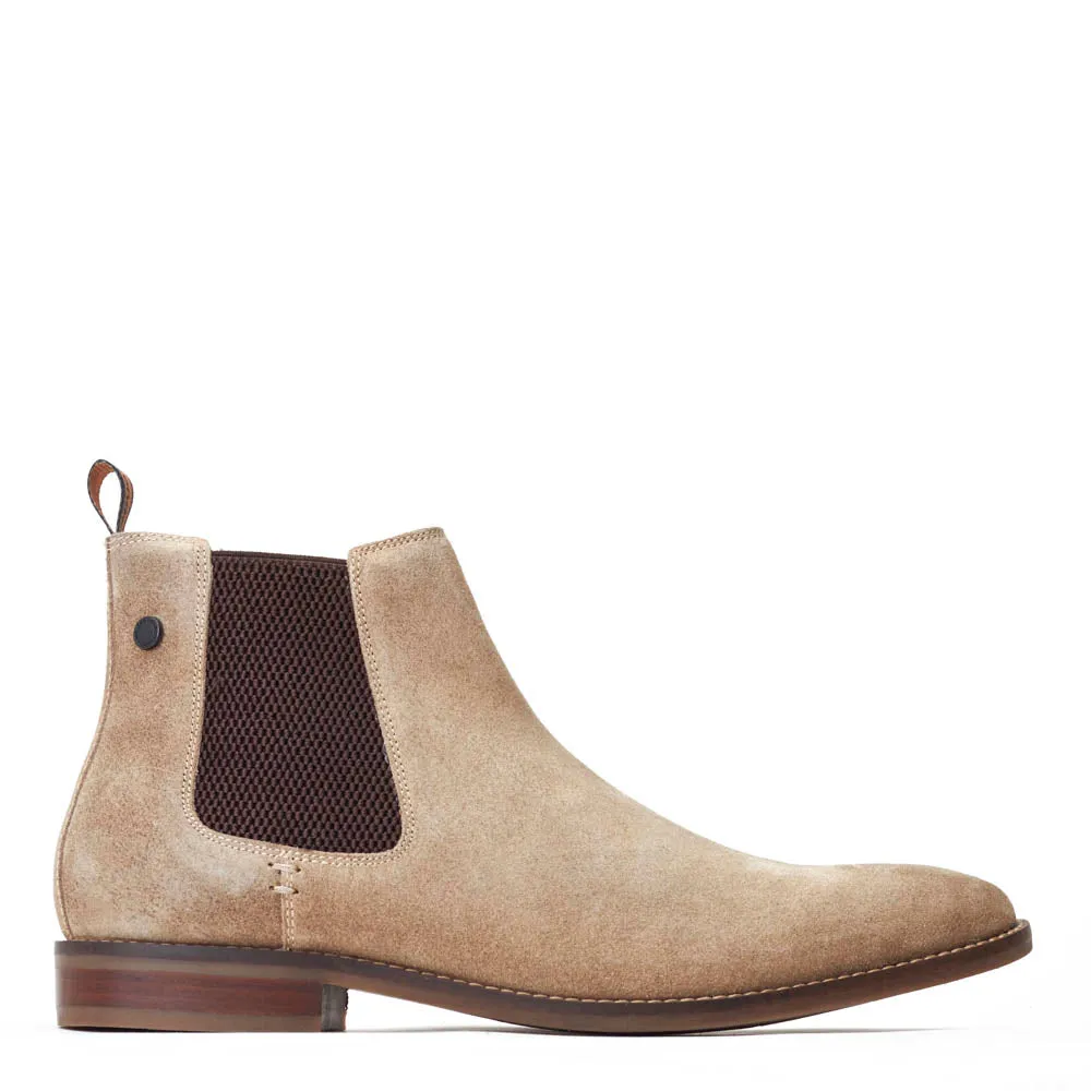 Virgil Suede Chelsea Boots Sand sold by Base London