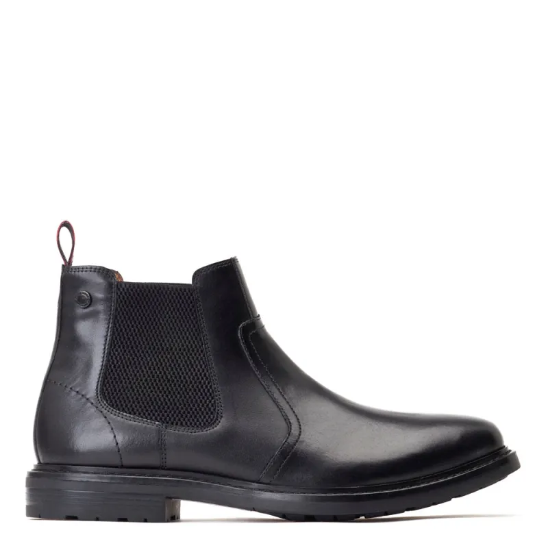 Bloom Burnished Chelsea Boots Black sold by Base London
