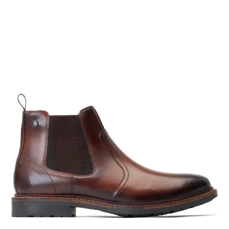 Bloom Burnished Chelsea Boots Brown sold by Base London