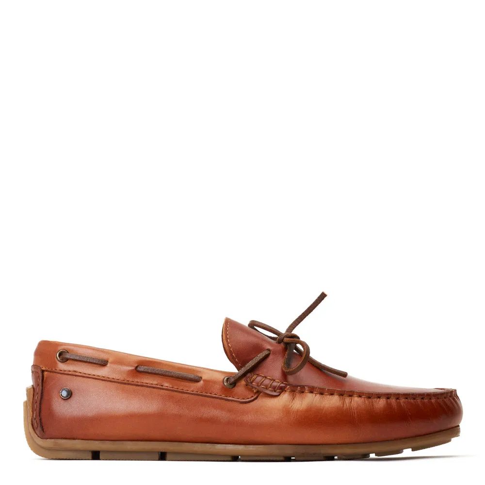 Brooks Washed Loafers Tan sold by Base London