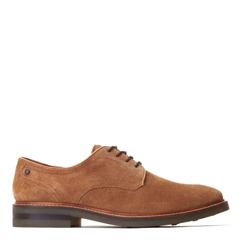 Mawley Suede Derby Shoes Ginger sold by Base London