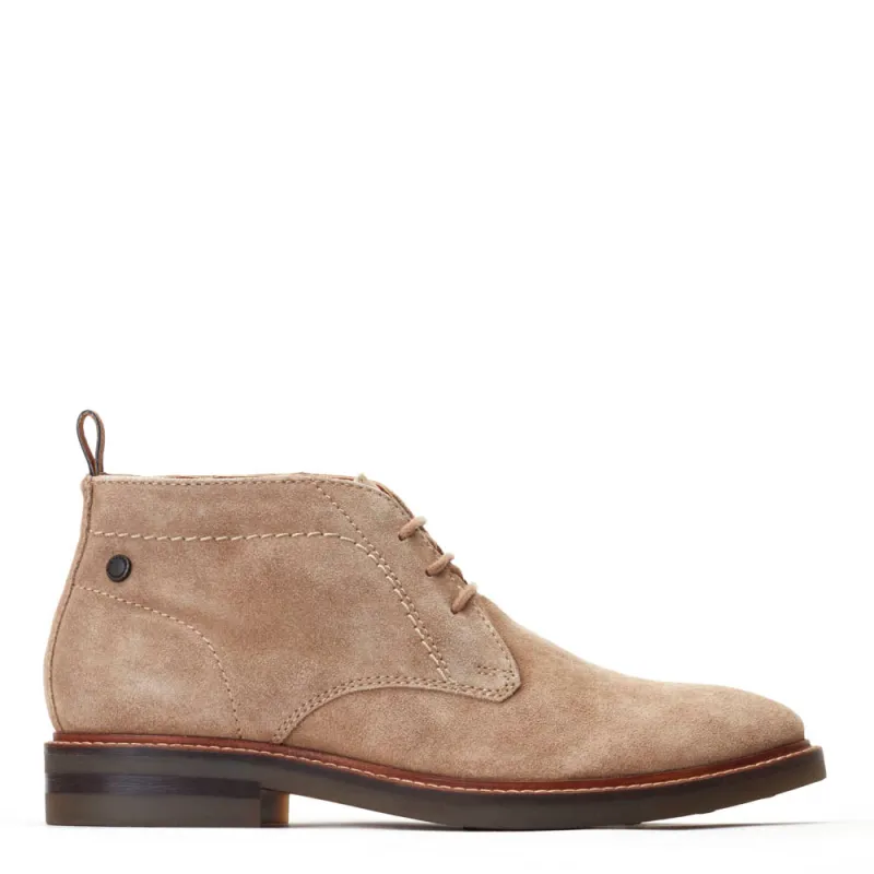 Knebworth Suede Chukka Boots Sand sold by Base London