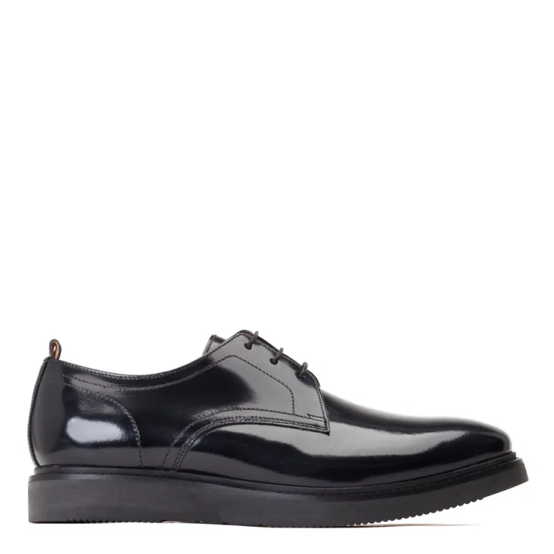 Roly Hi Shine Derby Shoes Black sold by Base London