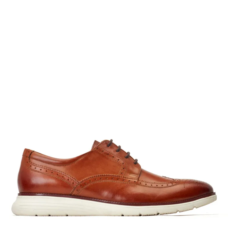 Flight Washed Brogue Shoes Tan sold by Base London