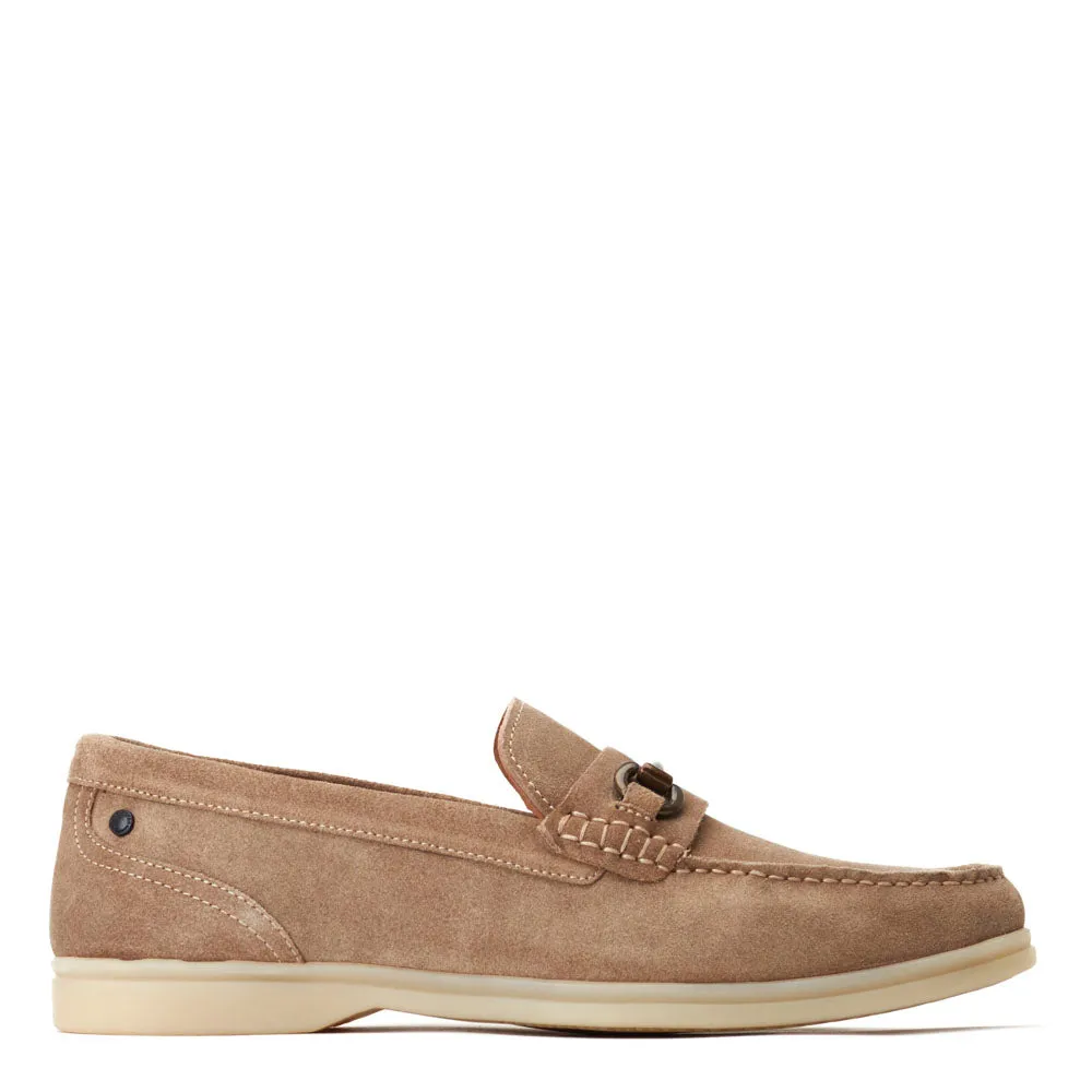 Snapper Suede Loafers Sand sold by Base London