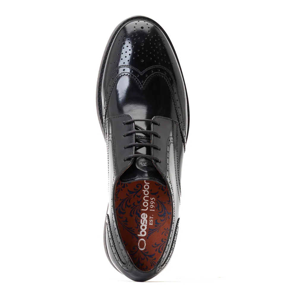 Joe Hi Shinebrogue Shoes Black sold by Base London product image thumbnail 4