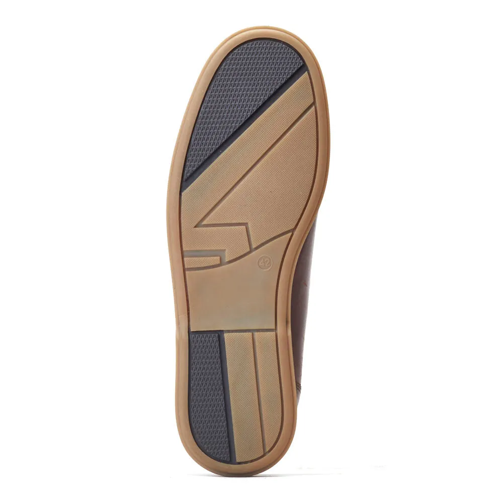 Stern Oil Pull Up Boat Shoes Brown sold by Base London product image thumbnail 5