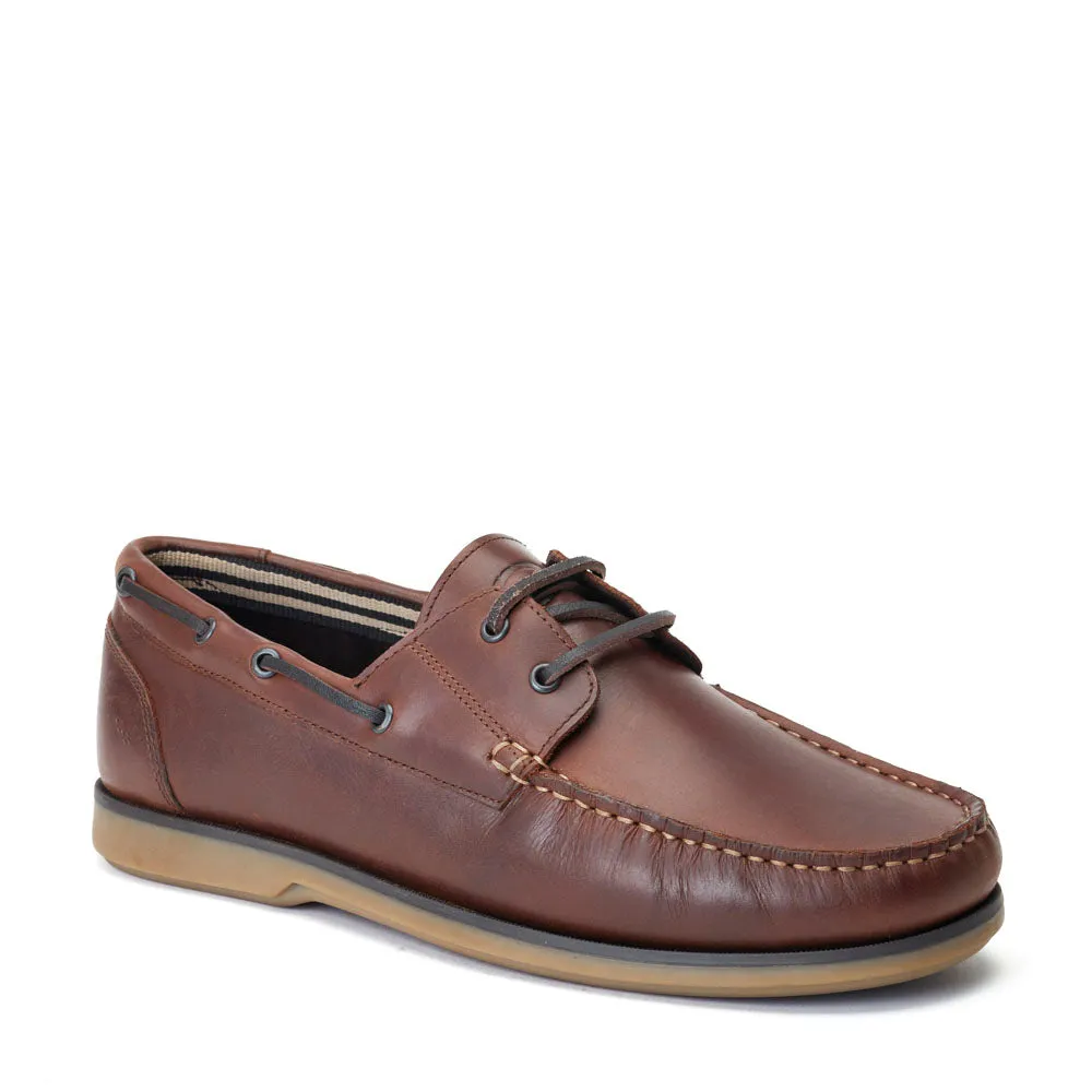Stern Oil Pull Up Boat Shoes Brown sold by Base London product image thumbnail 2