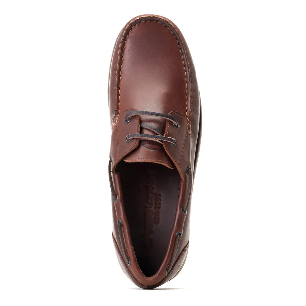 Stern Oil Pull Up Boat Shoes Brown sold by Base London product image thumbnail 4