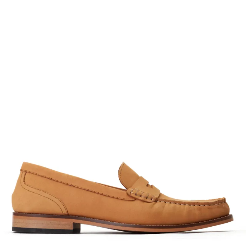 Garfield Nubuck Loafers Tan sold by Base London
