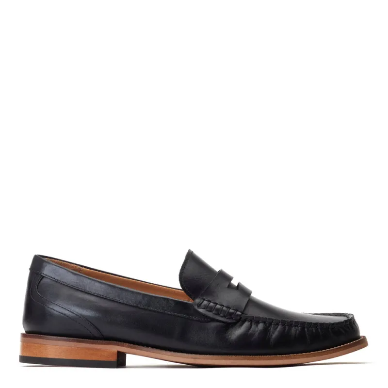 Garfield Washed Loafers Black sold by Base London