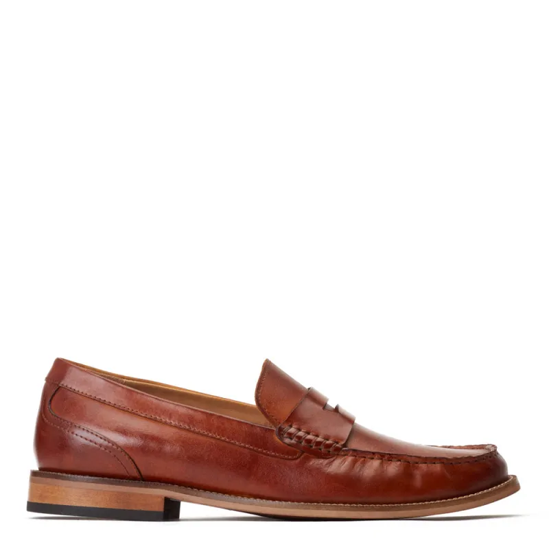 Garfield Washed Loafers Tan sold by Base London
