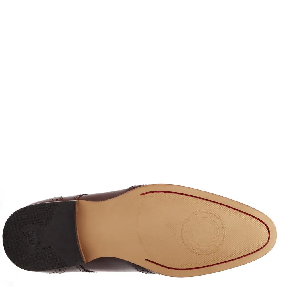 Barbera XL Waxy Brogue Shoes Brown sold by Base London product image thumbnail 4