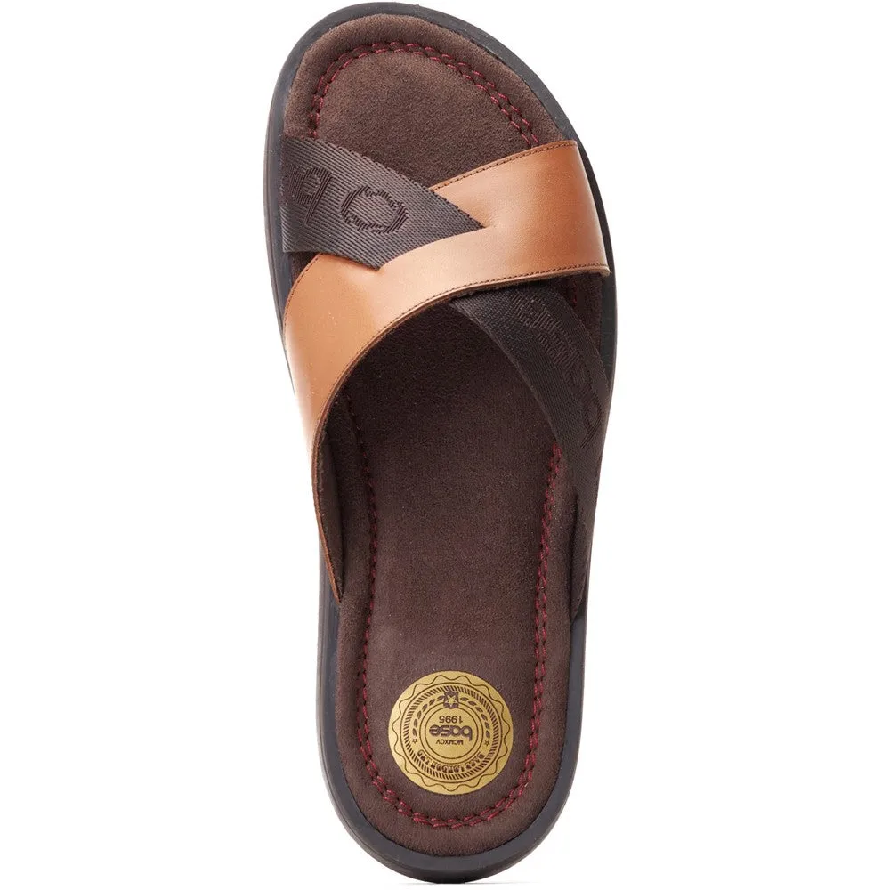 Webb Washed Slide Sandal Tan sold by Base London product image thumbnail 5