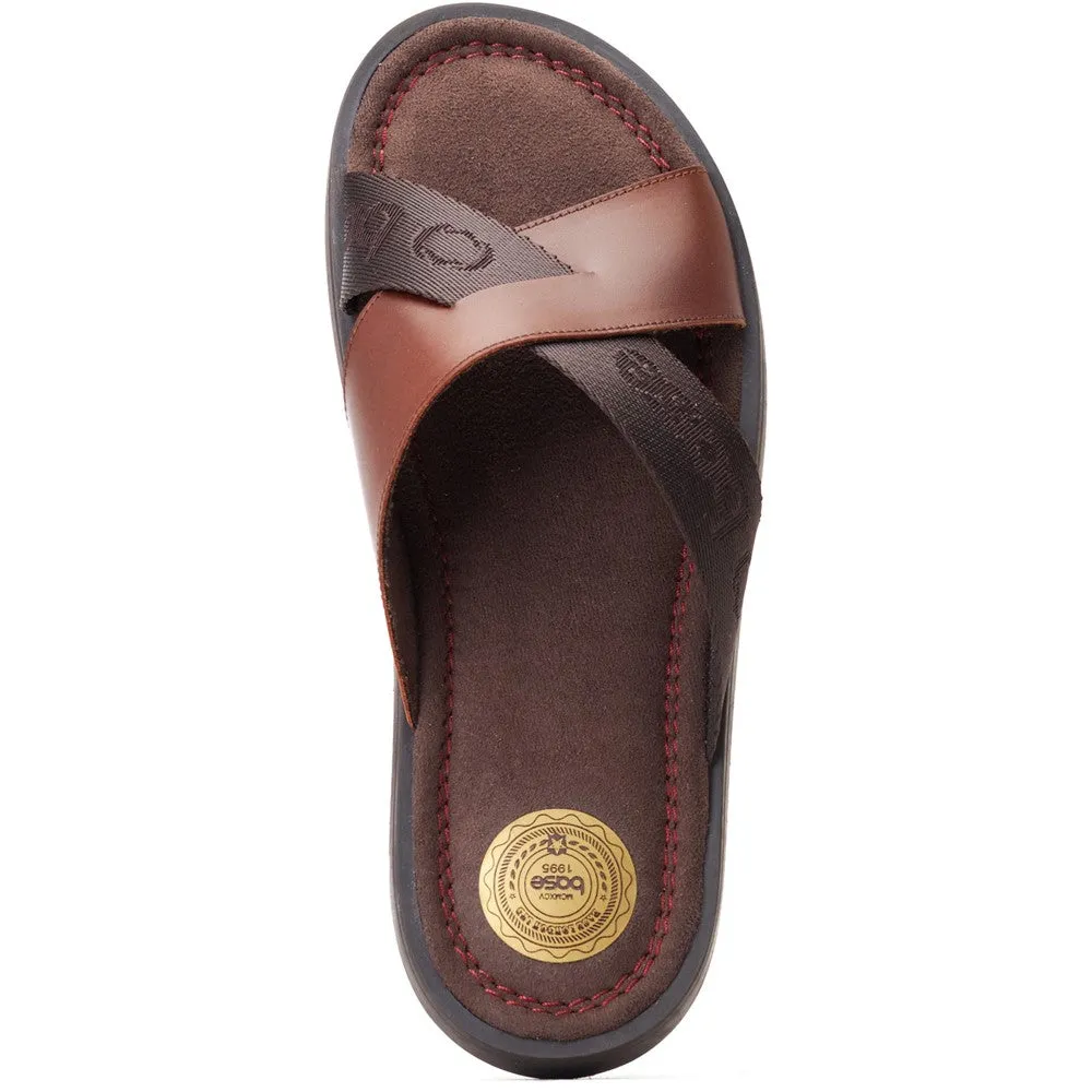 Webb Washed Slide Sandal Brown sold by Base London product image thumbnail 5