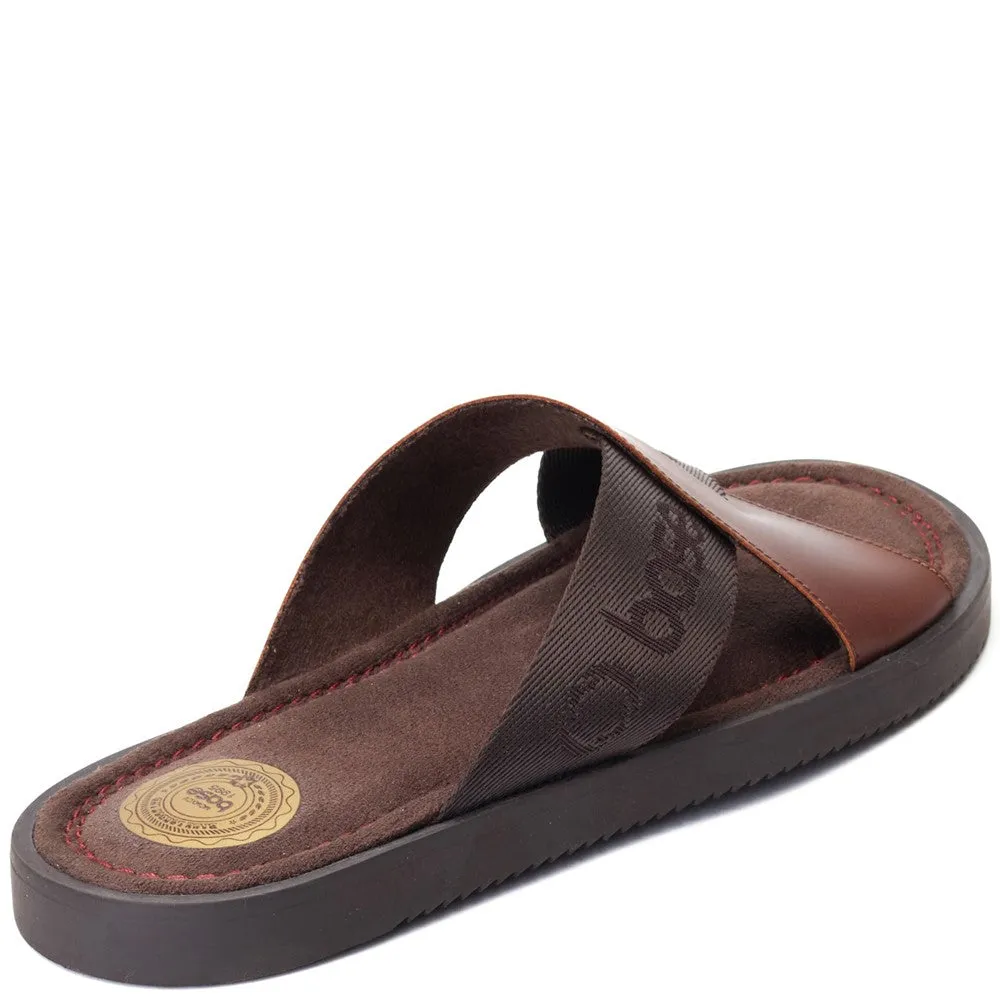 Webb Washed Slide Sandal Brown sold by Base London product image thumbnail 3