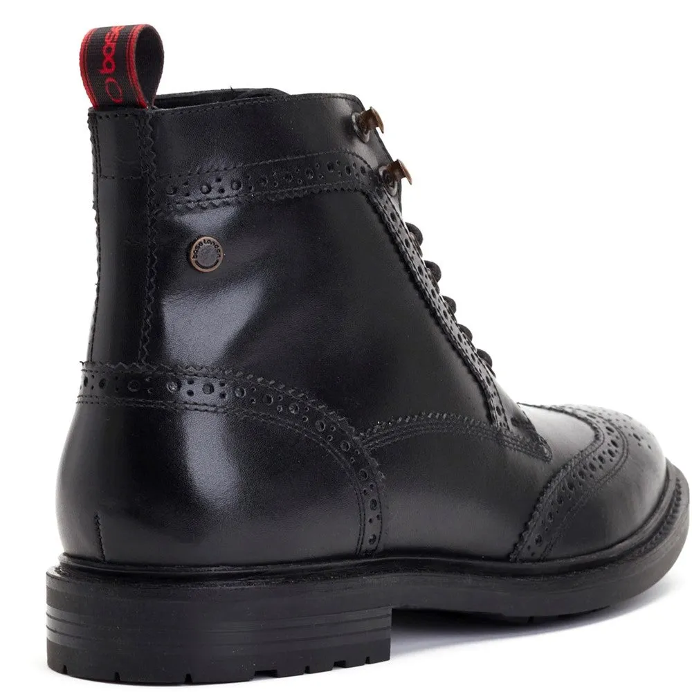 Dealer Burnished Brogue Boots Black sold by Base London product image thumbnail 3