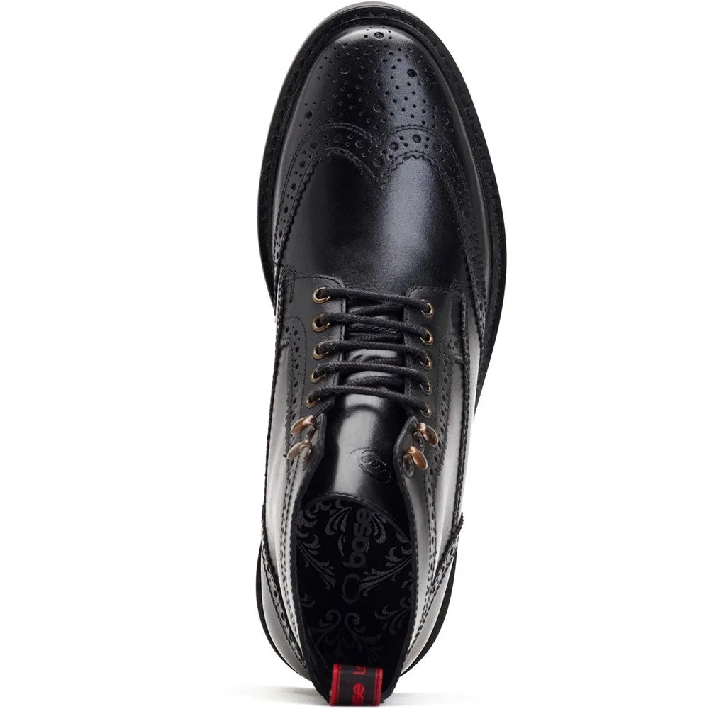 Dealer Burnished Brogue Boots Black sold by Base London product image thumbnail 5