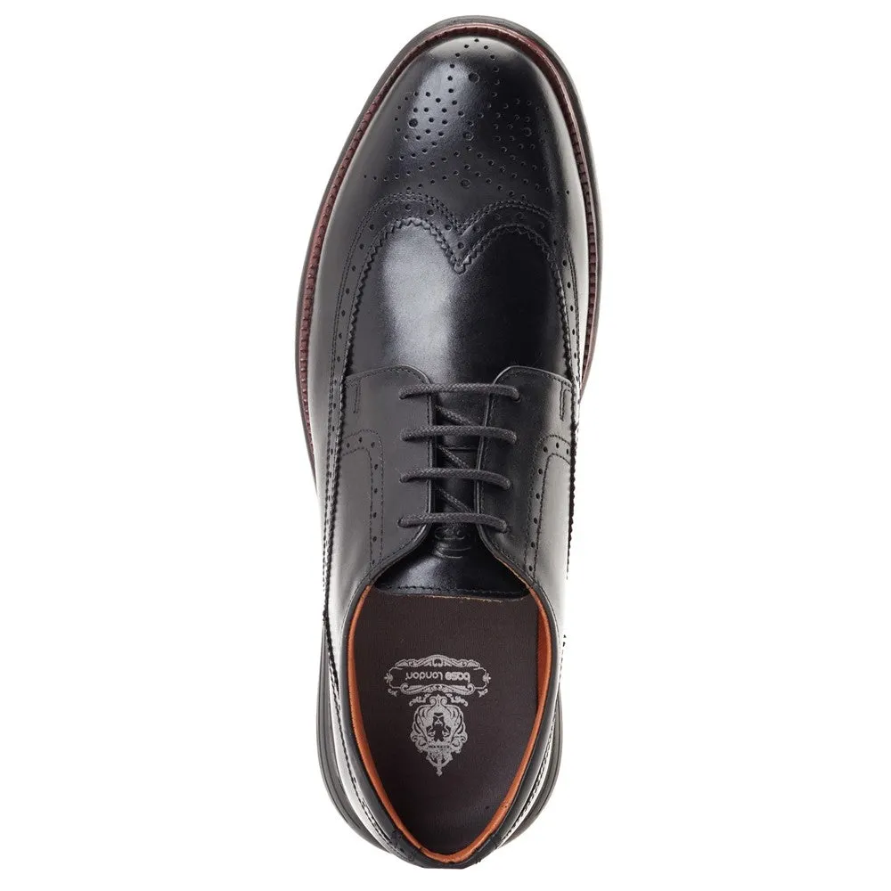 Flight Washed Brogue Shoes Black sold by Base London product image thumbnail 5