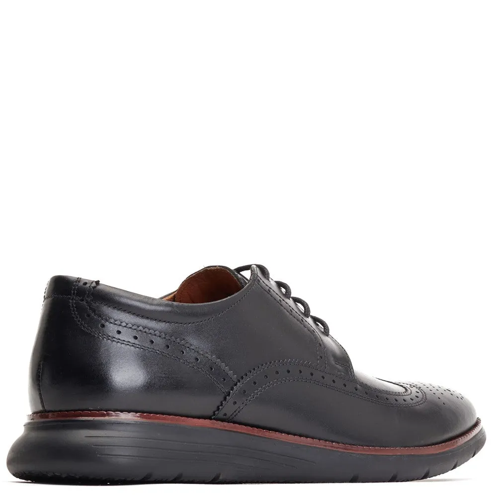 Flight Washed Brogue Shoes Black sold by Base London product image thumbnail 3