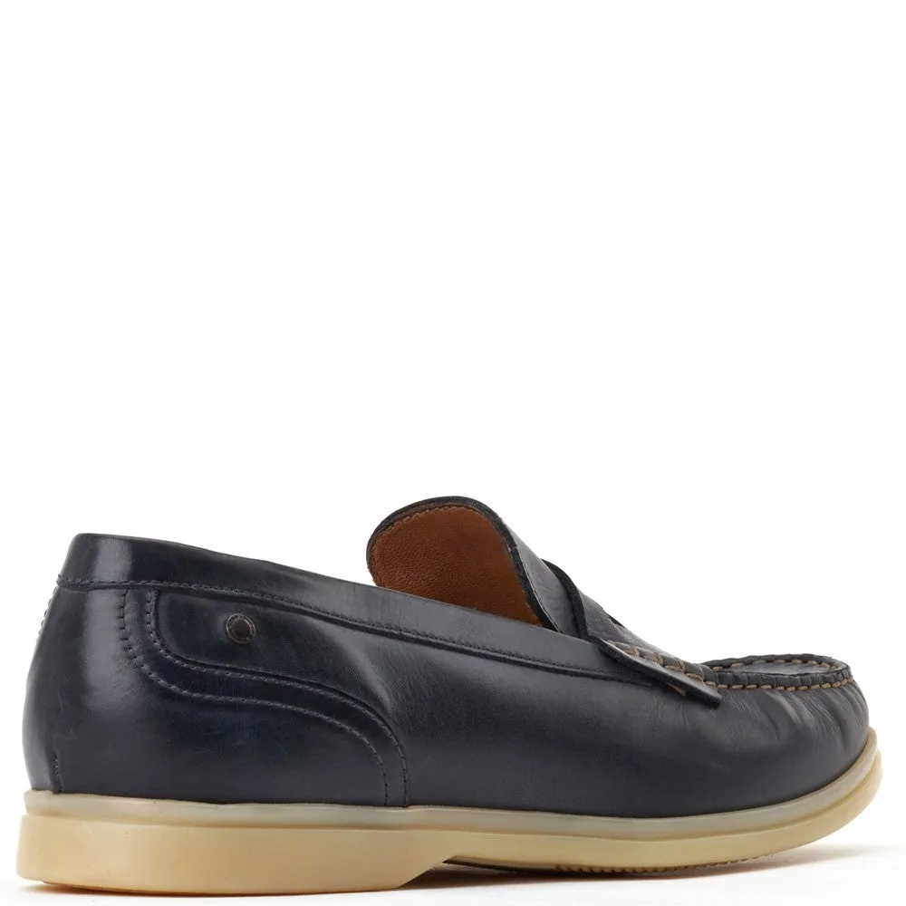 Marlin Nubuck Loafers Navy sold by Base London product image thumbnail 3