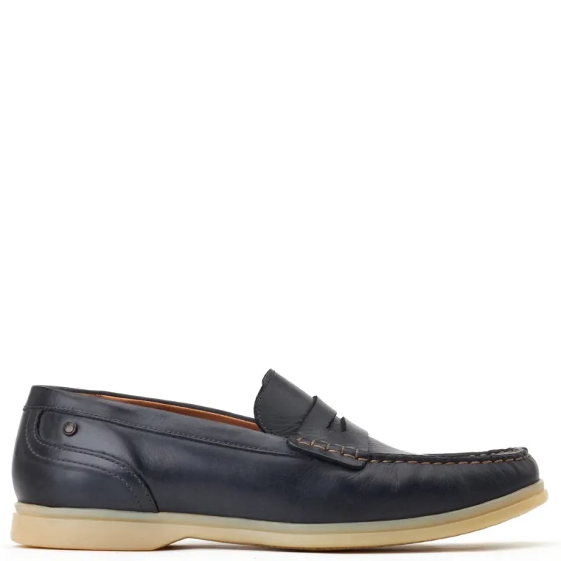 Marlin Nubuck Loafers Navy sold by Base London