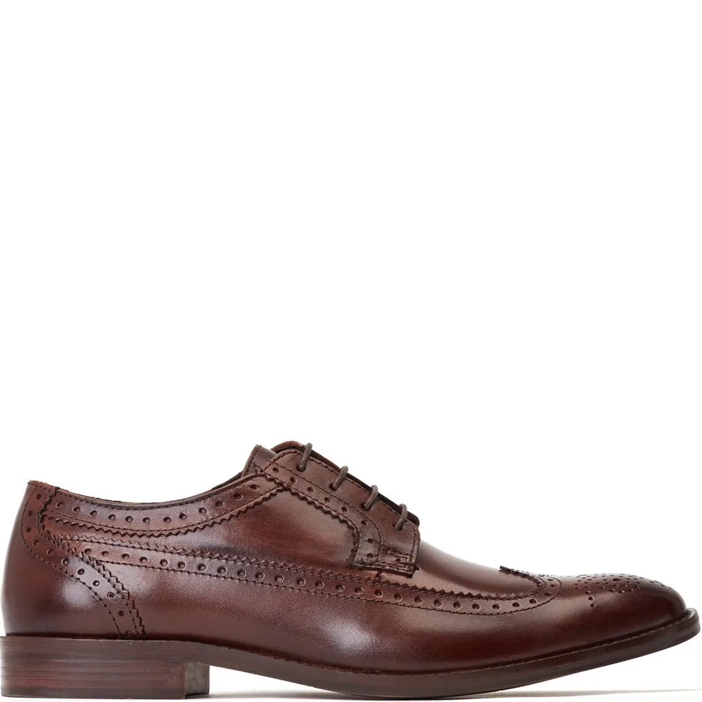 Twain Washed Brogue Shoes Brown sold by Base London product image thumbnail 5