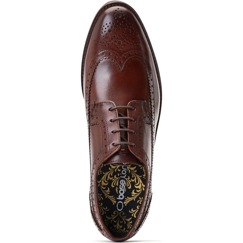 Twain Washed Brogue Shoes Brown sold by Base London product image thumbnail 4