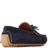 Brooks Suede Loafers Navy sold by Base London