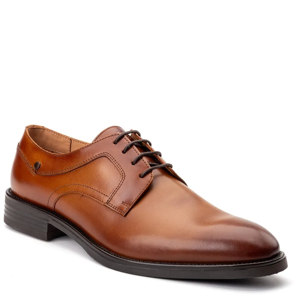 Sleeve Waxy Derby Shoes Tan sold by Base London