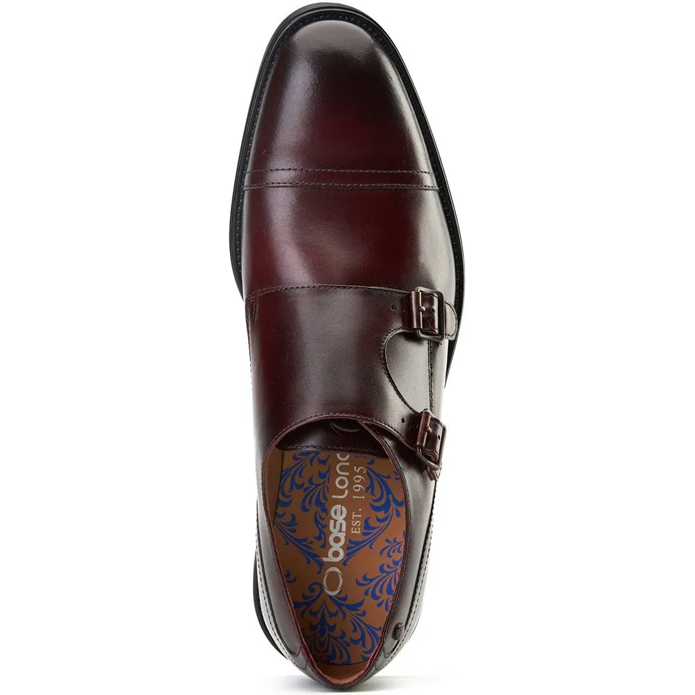 Taper Waxy Monk Strap Shoes Bordo sold by Base London product image thumbnail 4