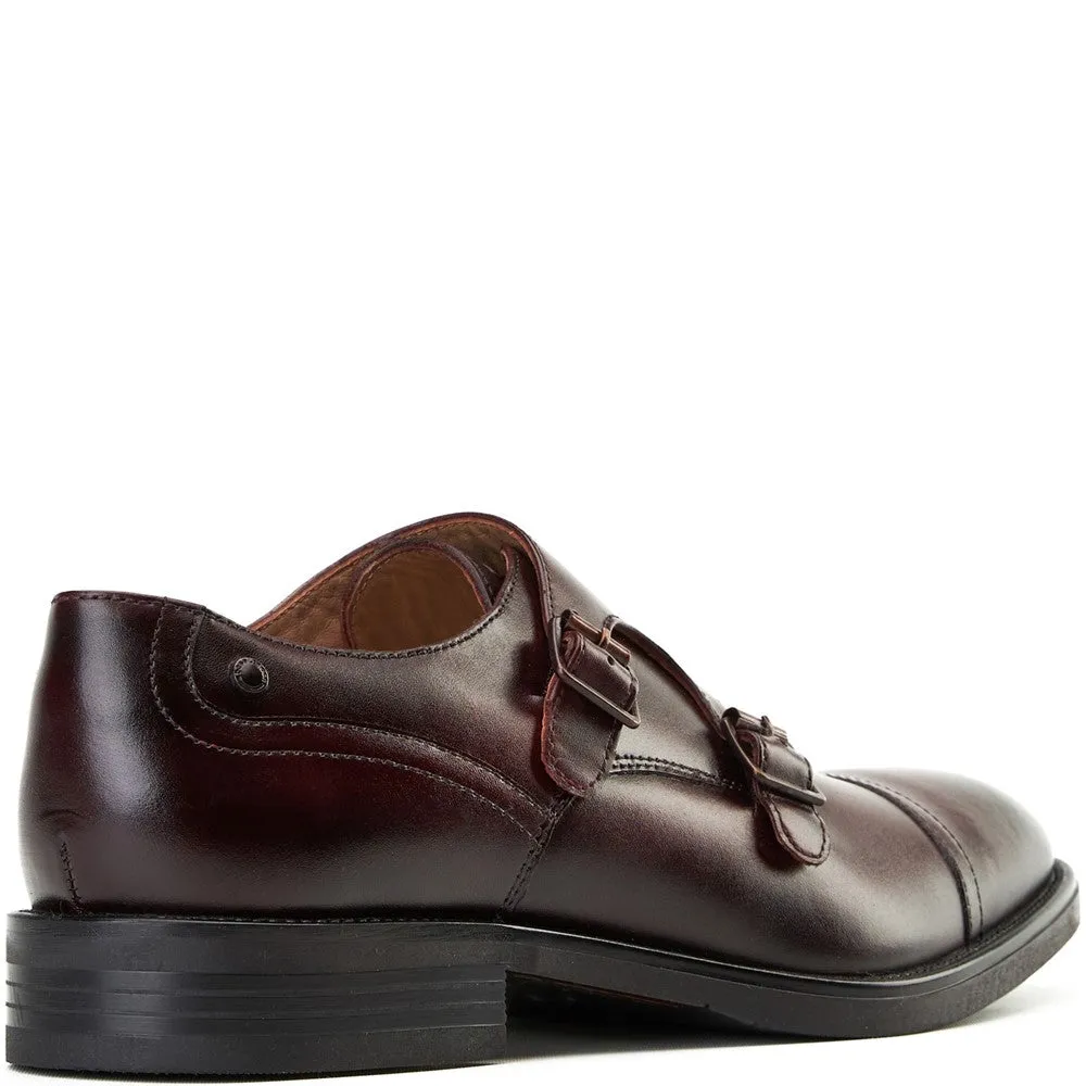 Taper Waxy Monk Strap Shoes Bordo sold by Base London product image thumbnail 2