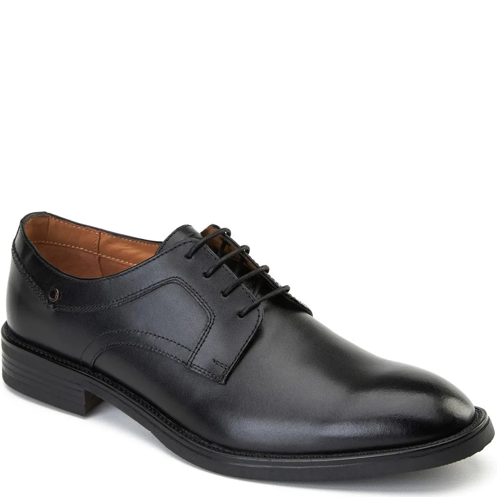 Sleeve Waxy Derby Shoes Black sold by Base London