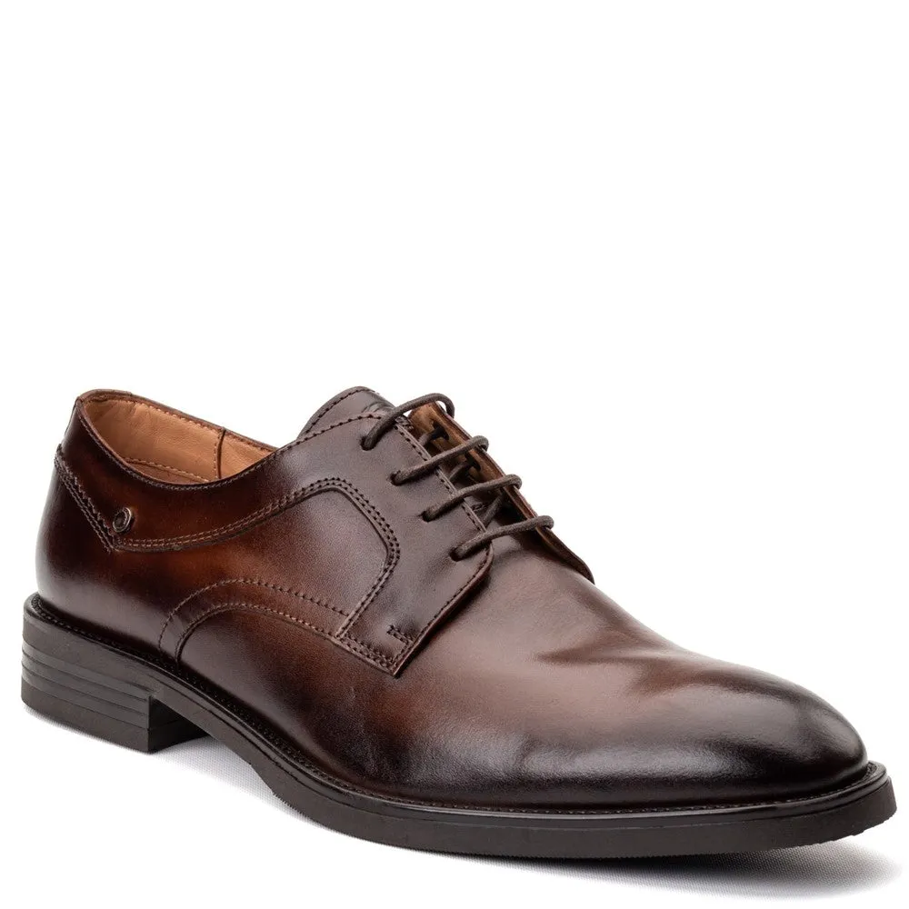 Sleeve Waxy Derby Shoes Brown sold by Base London