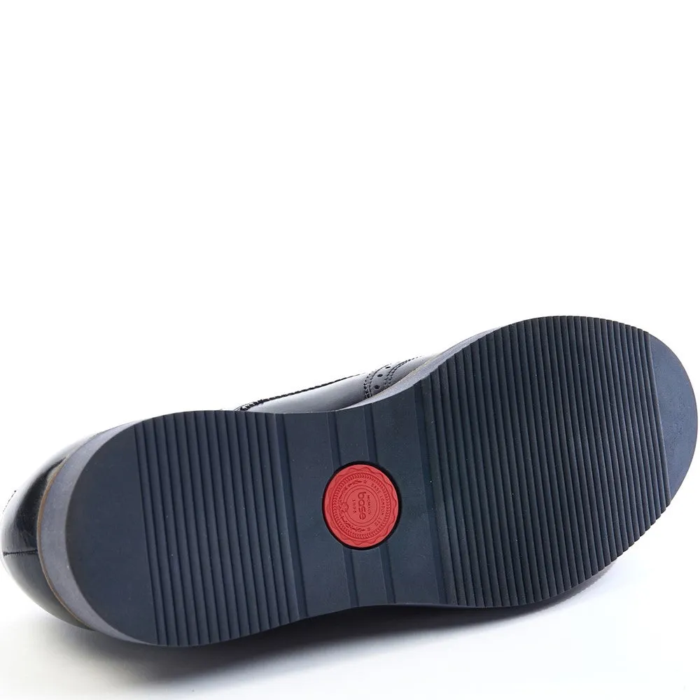 Joe Washed Brogue Shoes Navy sold by Base London product image thumbnail 4