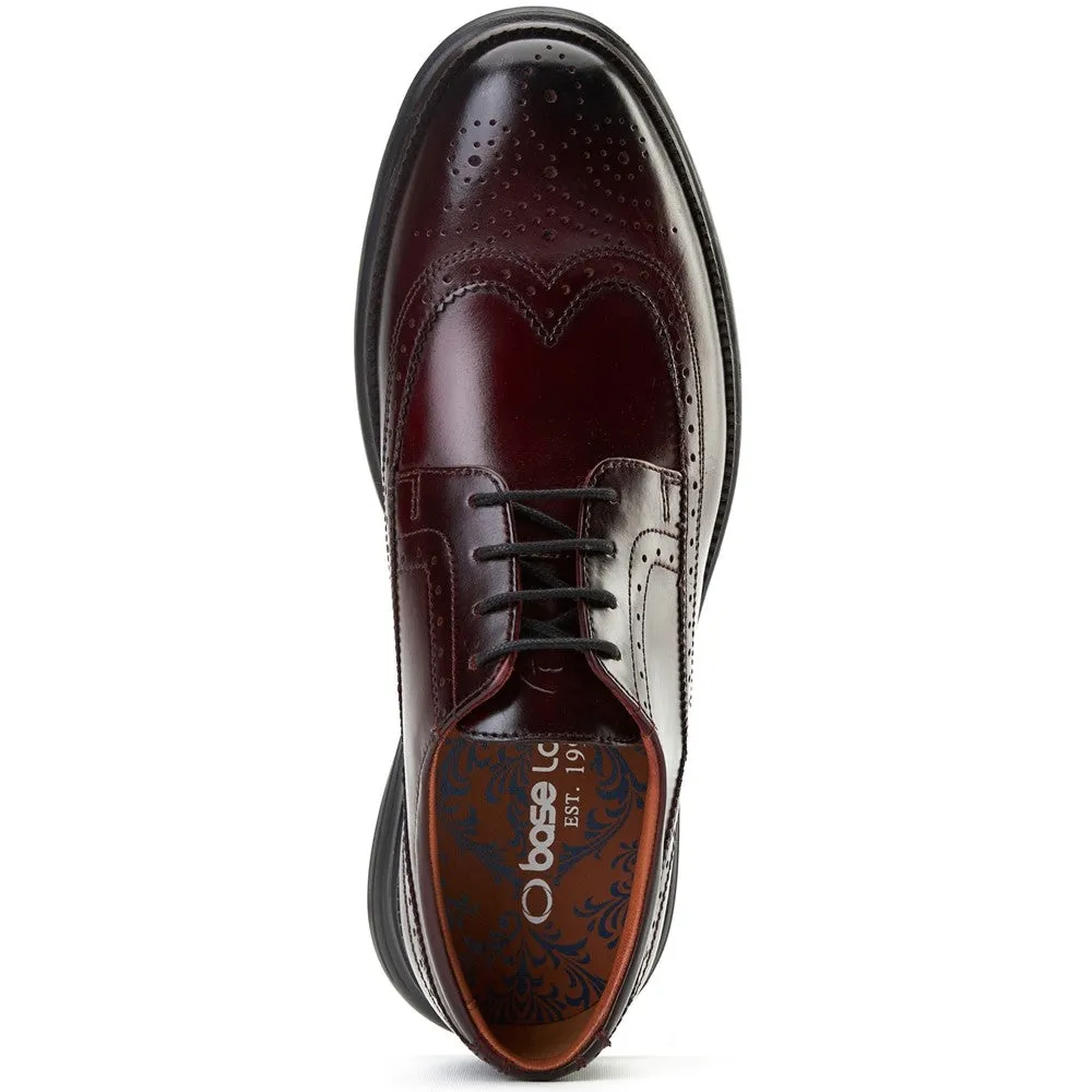 Flight 25 Leather Brogue Shoes Bordo sold by Base London product image thumbnail 5