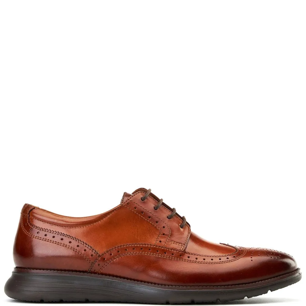 Flight 25 Leather Brogue Shoes Tan sold by Base London