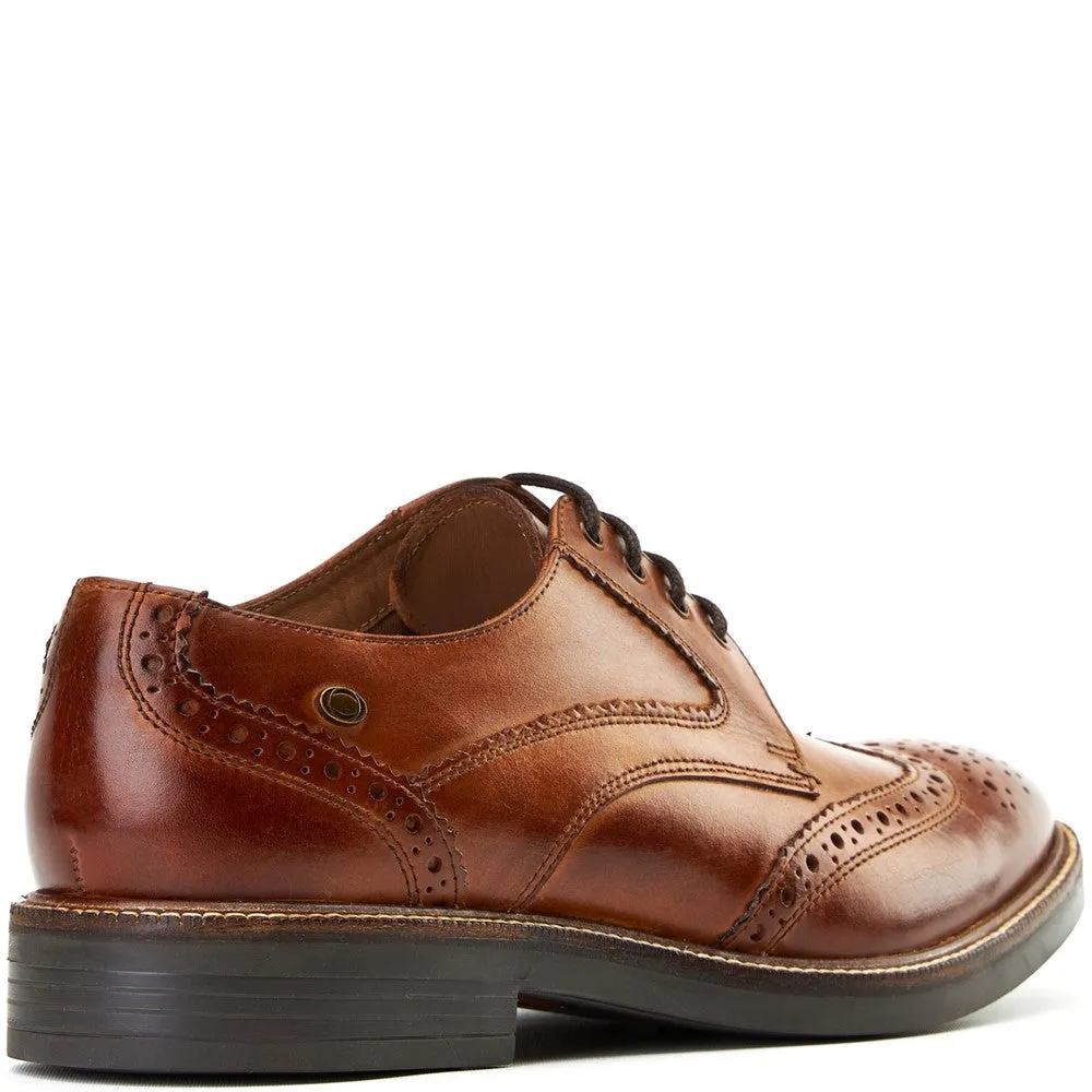 York Washed Brogue Shoes Tan sold by Base London product image thumbnail 3