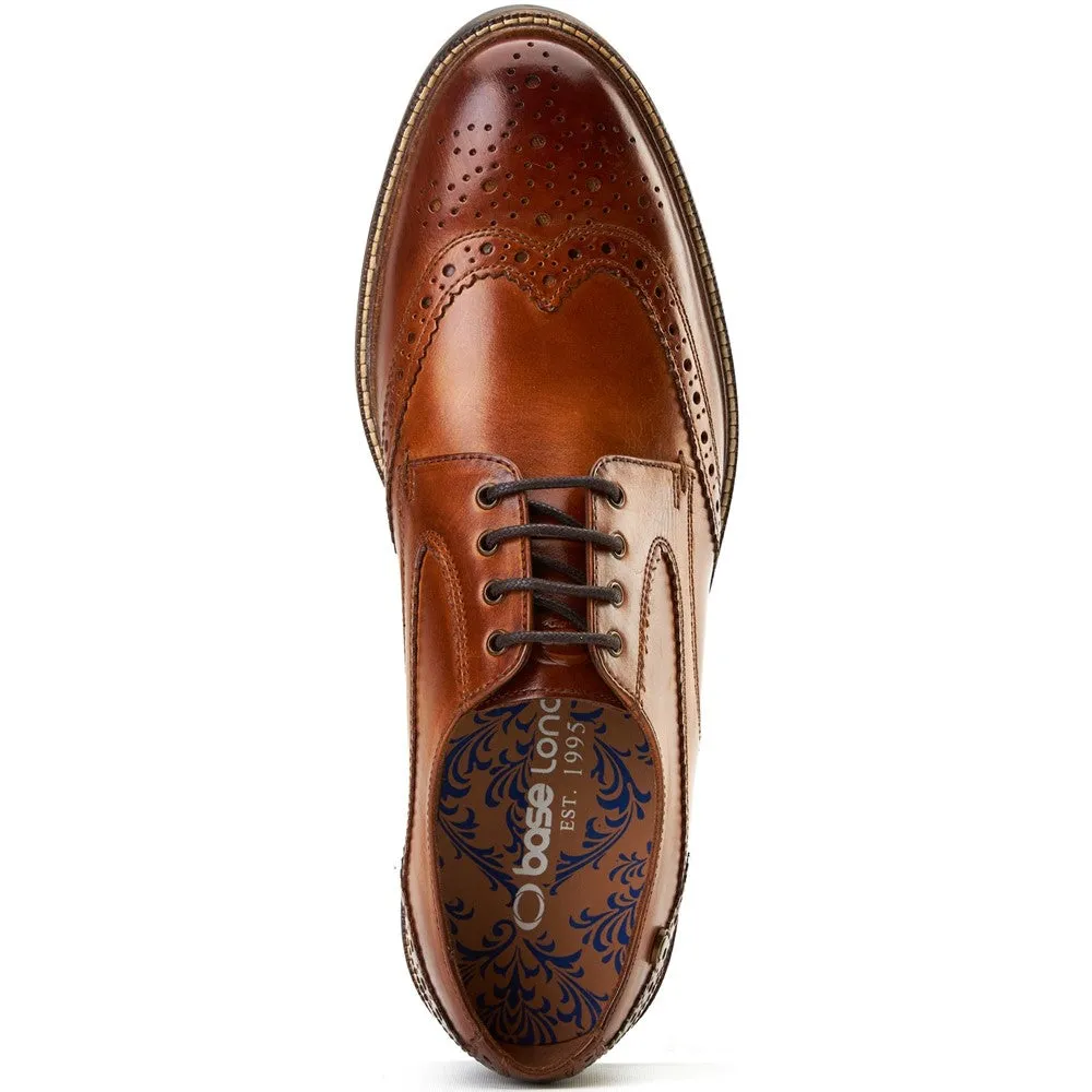 York Washed Brogue Shoes Tan sold by Base London product image thumbnail 5