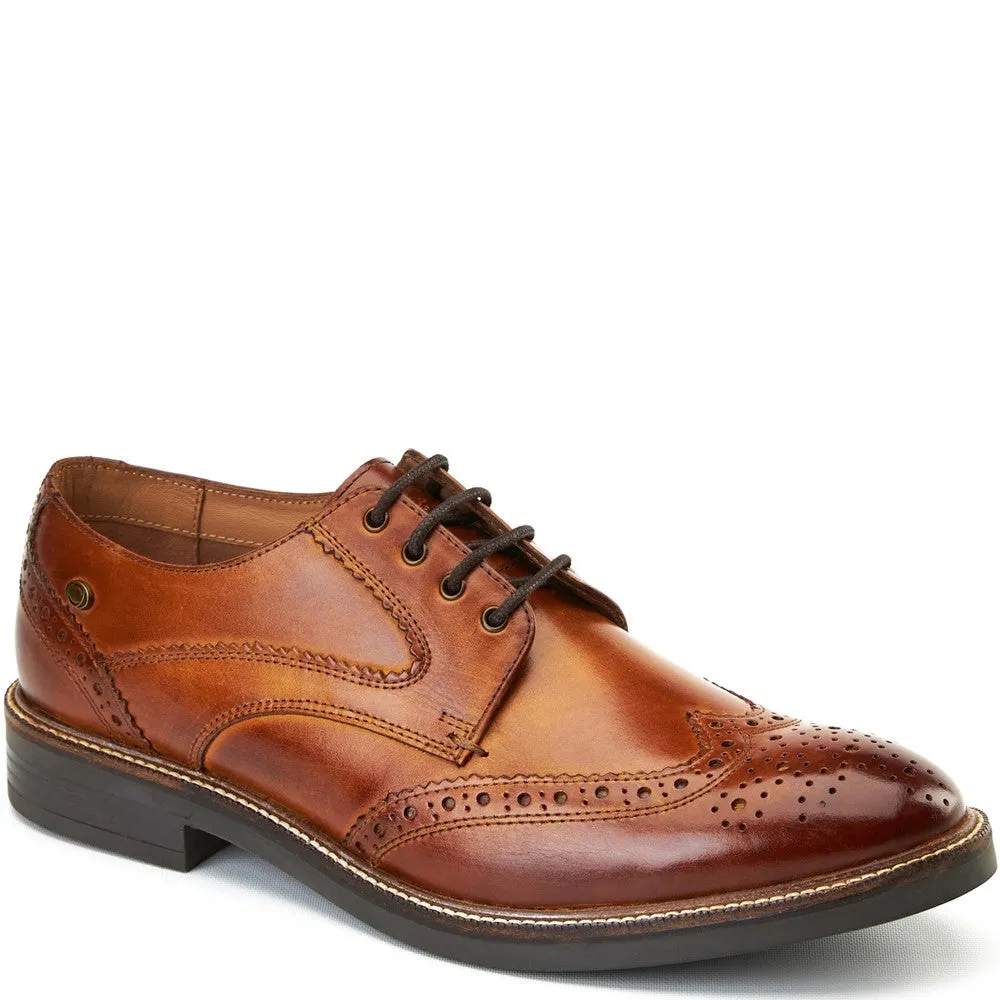 York Washed Brogue Shoes Tan sold by Base London product image thumbnail 2